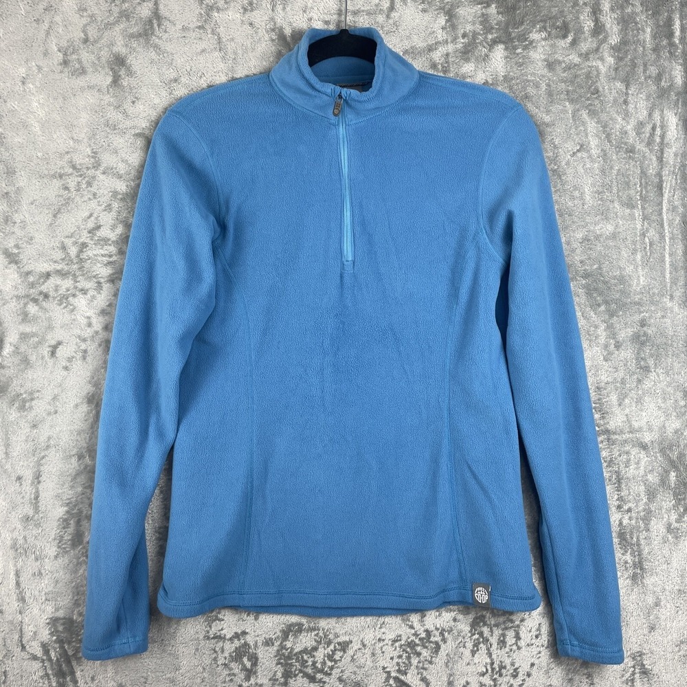 rei co-op Quarter Zip Pullover Jacket Womens Small Blue Outdoor Hiking Athletic
